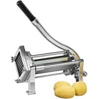 Los mejores  - Royal Catering Cortador de Patatas Fritas y Verduras RCKS-3 (Incl. 3 Cuchillas 8x8-10x10-12x12- Operación Manual…